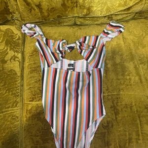 URBAN OUTFITTERS STRIPED BODY SUIT